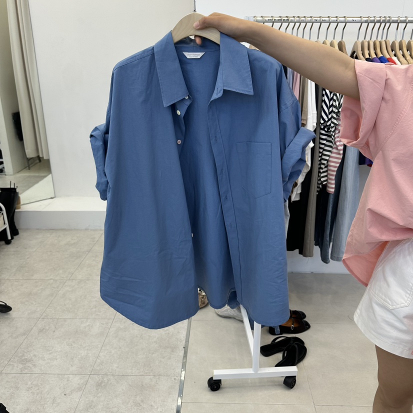 FUNNY POWDER韓國代購女裝新品時尚熱賣26春夏，26夏季襯衫蕾絲衫THE FUNNY襯衫/蕾絲衫圖色4