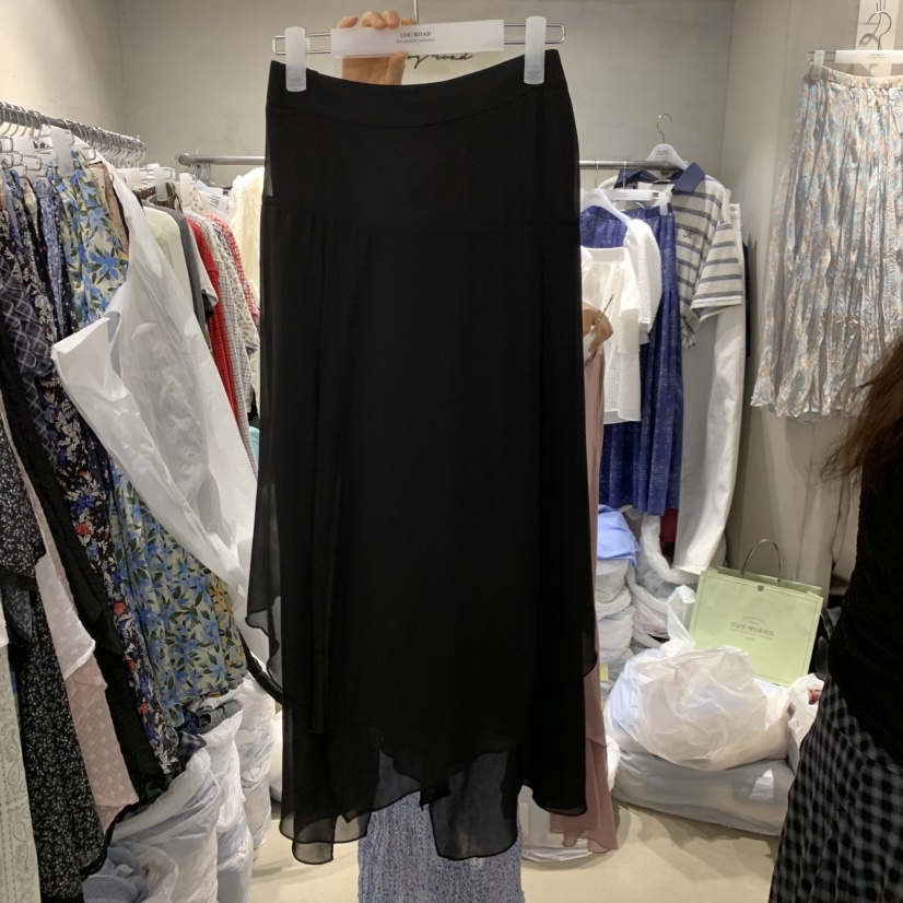 LOGROAD東大門實拍韓國女裝新品職業26春夏，26夏季半身裙中短裙LOG ROAD半身裙/中短裙圖色2