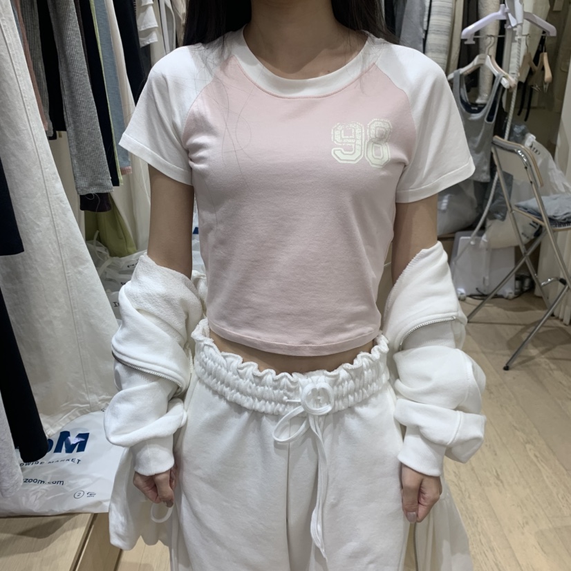 MEMOIRE東大門實拍韓國女裝新品人氣26春夏，26夏季休閑T恤MEMOIRET恤圖色1