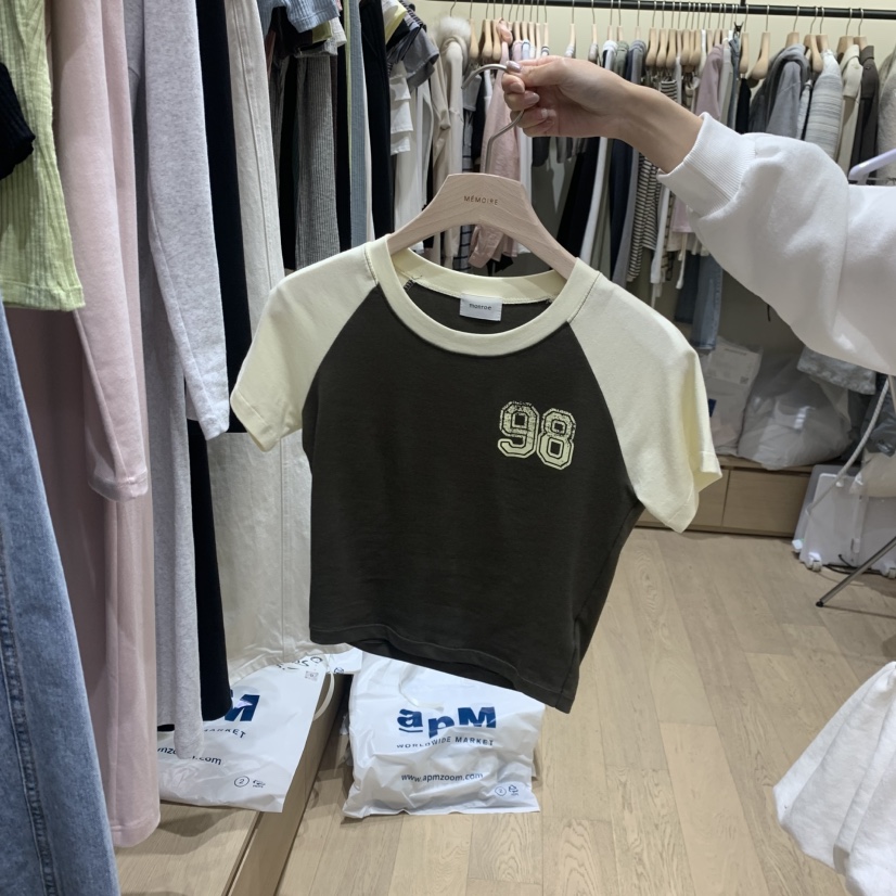 MEMOIRE東大門實拍韓國女裝新品人氣26春夏，26夏季休閑T恤MEMOIRET恤圖色2