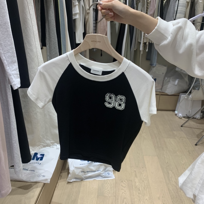 MEMOIRE東大門實拍韓國女裝新品人氣26春夏，26夏季休閑T恤MEMOIRET恤圖色4