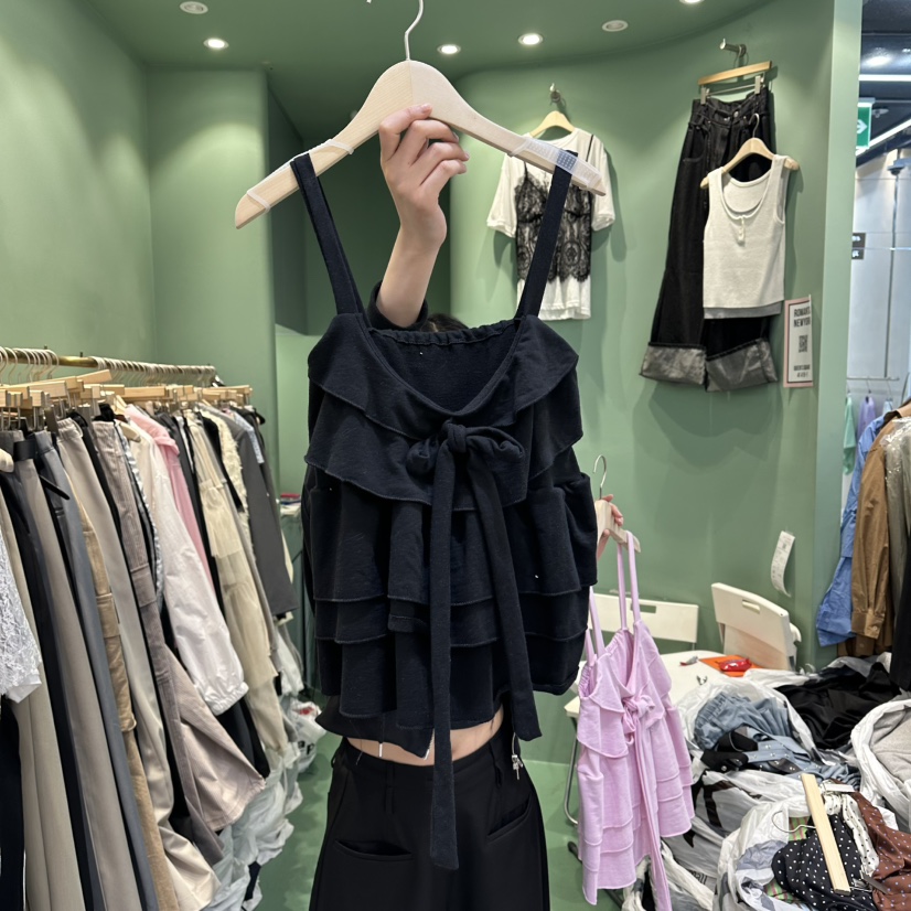 ROMANTIC NEWYORK東大門實拍韓國女士新品休閑吊帶背心絲帶ROMANTIC NEWYORK吊帶/背心圖色2