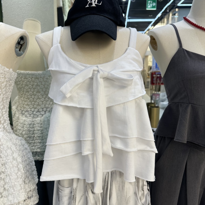 ROMANTIC NEWYORK東大門實拍韓國女士新品休閑吊帶背心絲帶ROMANTIC NEWYORK吊帶/背心圖色3