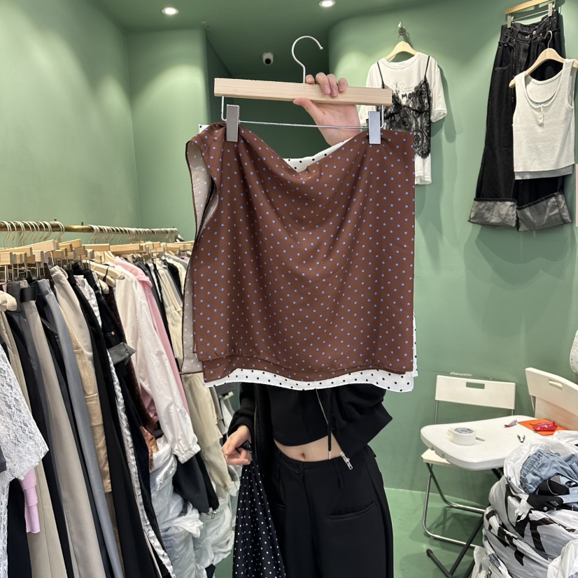 ROMANTIC NEWYORK韓國直郵女裝新品時尚吊帶背心圍巾圓點ROMANTIC NEWYORK吊帶/背心圖色3