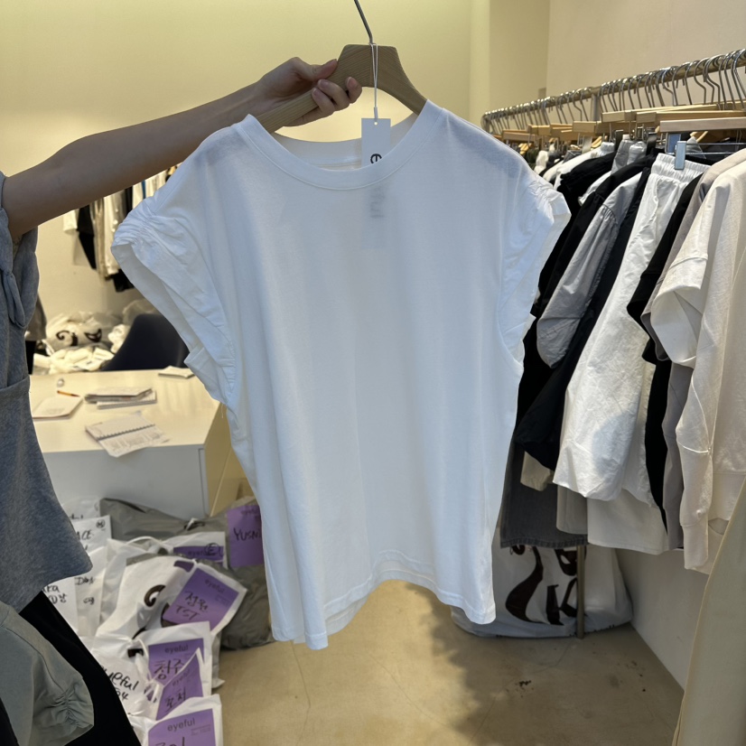 EYEFUL-Q東大門實拍韓國女裝新品職業26春夏，26夏季T恤eyefulT恤圖色1