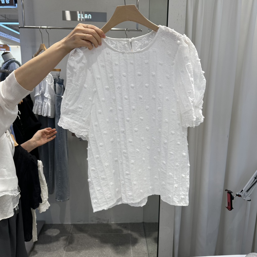 ELAN韓國東大門直郵女裝新品推薦時尚26春夏，26夏季襯衫蕾絲衫ELAN襯衫/蕾絲衫圖色1