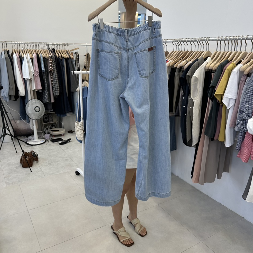 FUNNY POWDER韓國直郵女裝新款26春夏，26夏季牛仔褲纖維THE FUNNY牛仔褲