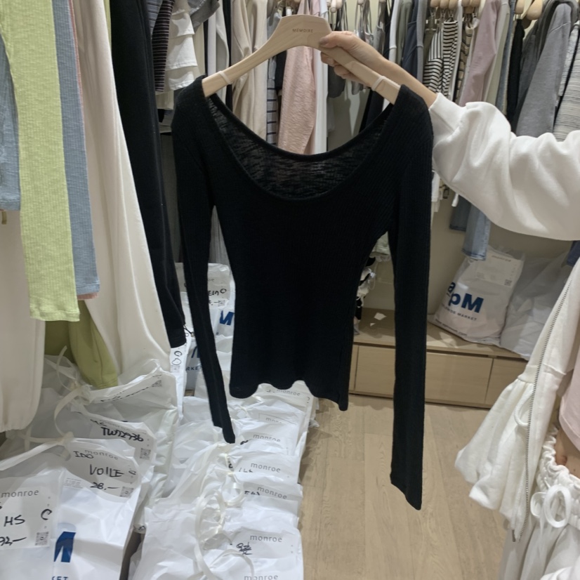 MEMOIRE韓國直郵女士新品人氣職業推薦時尚休閑26春夏，26夏季長袖T恤MEMOIRE長袖T恤圖色4