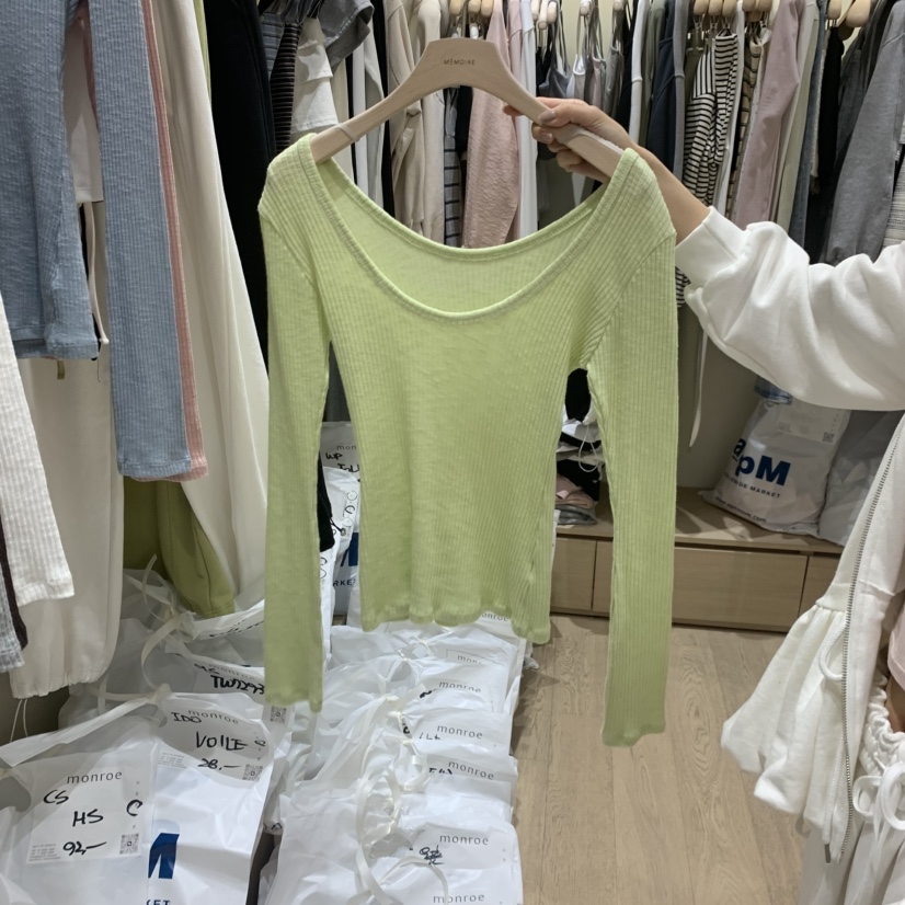 MEMOIRE韓國直郵女士新品人氣職業推薦時尚休閑26春夏，26夏季長袖T恤MEMOIRE長袖T恤圖色5