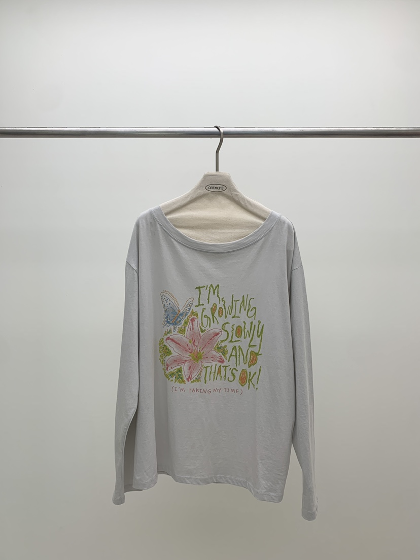 ONE MONE韓國直郵實拍女士新款職業推薦人氣時尚長袖T恤ONE MONE長袖T恤圖色4