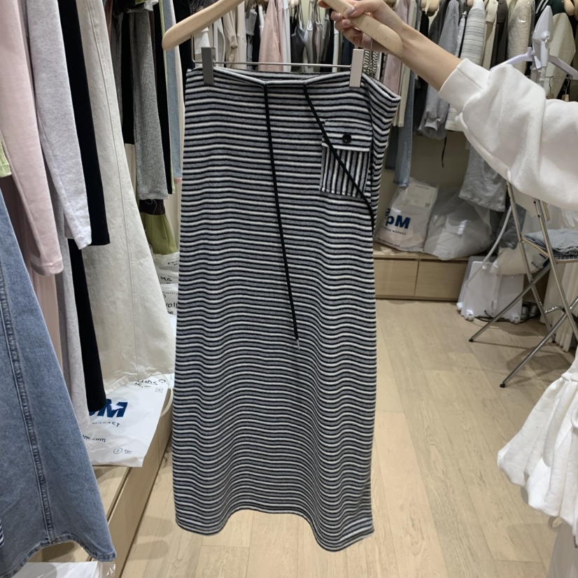 MEMOIRE韓國直郵女士新款人氣休閑熱賣時尚半身裙中短裙口袋MEMOIRE半身裙/中短裙圖色2