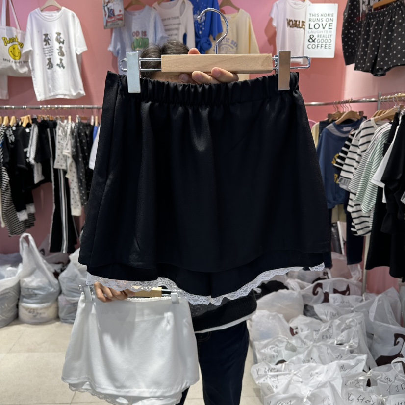 K STORY韓國直郵實拍女裝新品休閑推薦熱賣時尚裙褲蕾絲K STORY裙褲