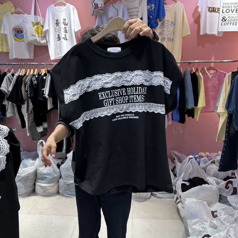 K STORY韓國東大門直郵女裝新款推薦人氣26春夏，26夏季T恤K STORYT恤圖色2