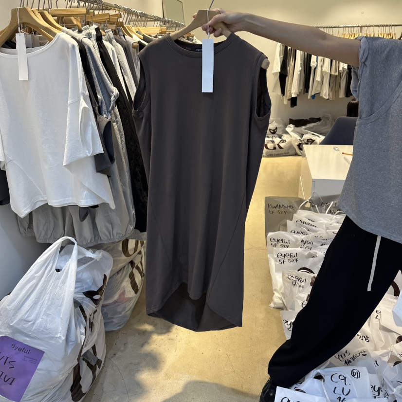 EYEFUL-Q韓國東大門直郵女裝新品時尚人氣熱賣推薦連衣裙eyeful連衣裙圖色3墨色