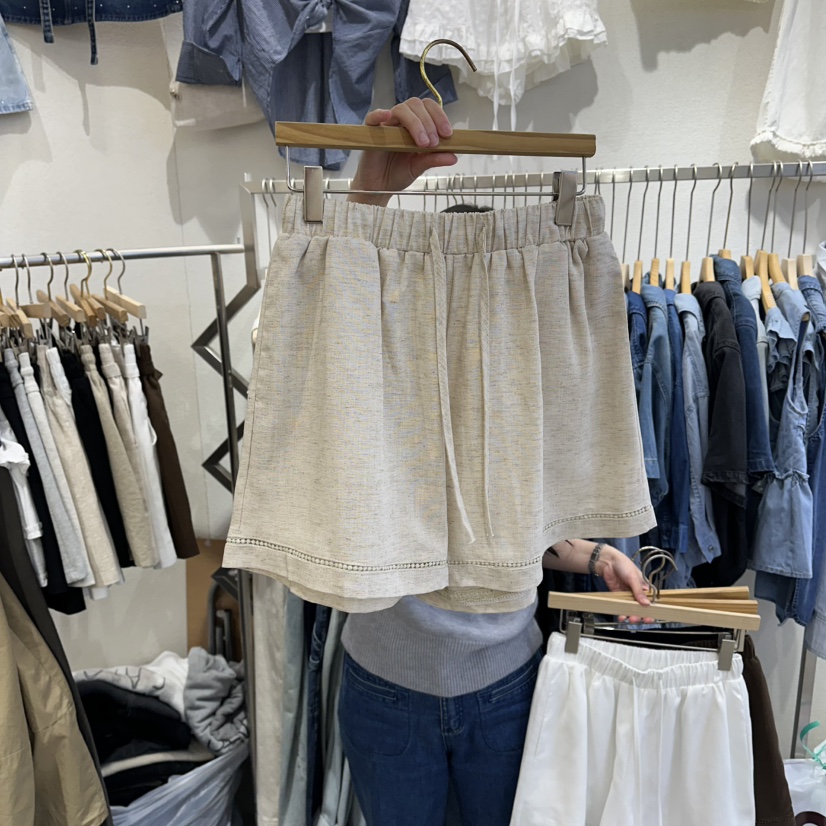 HIPTIQUE韓國東大門代購女士新款26春夏，26夏季熱賣短褲HIPTIQUE短褲圖色3米色