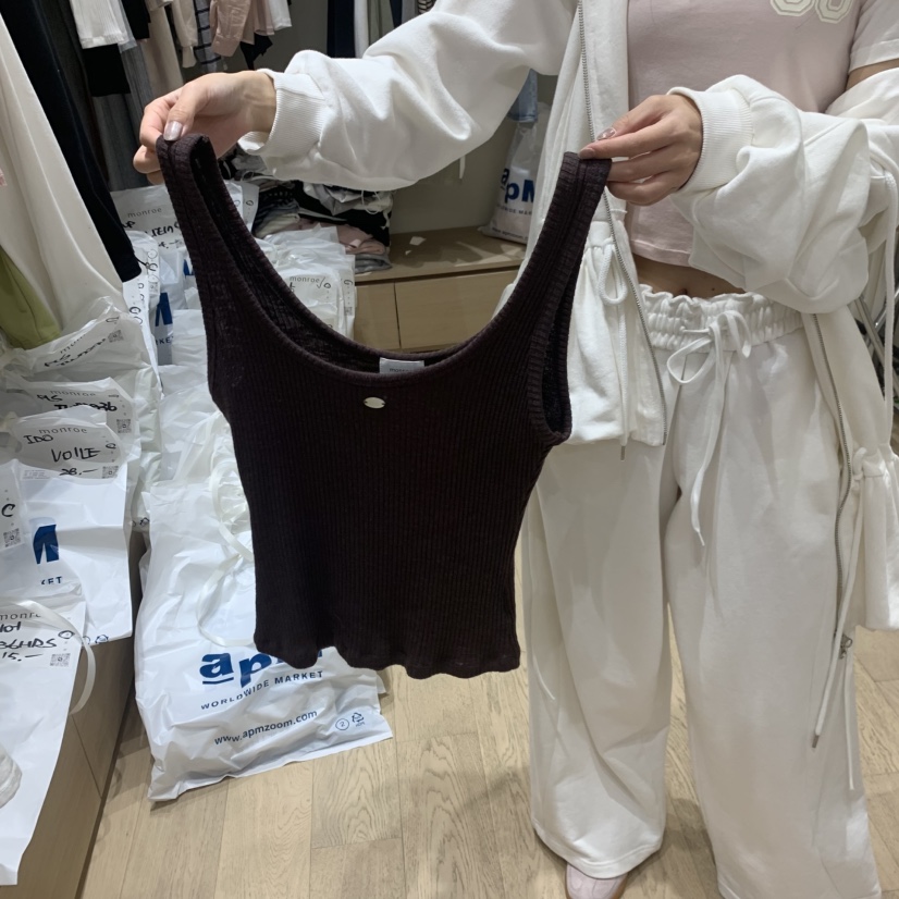 MEMOIRE韓國直郵女裝新款人氣休閑職業時尚熱賣26春夏，26夏季吊帶背心MEMOIRE吊帶/背心圖色6