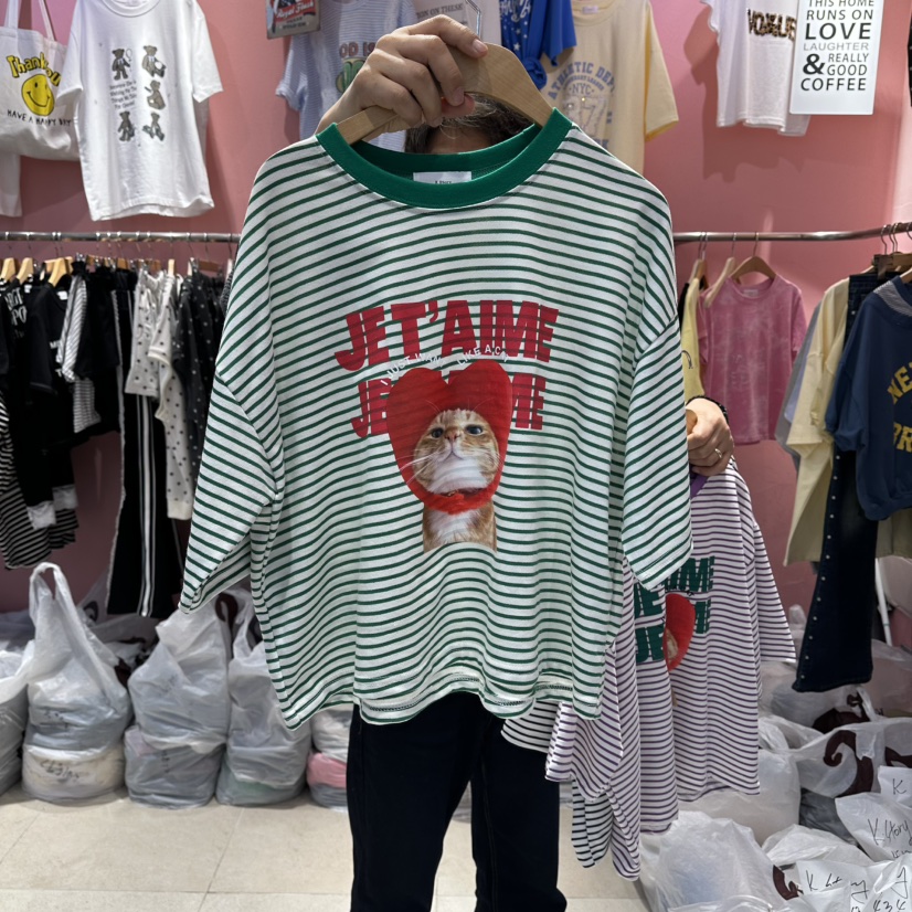 K STORY韓國直郵女士新品時尚26春夏，26夏季休閑推薦T恤K STORYT恤圖色2