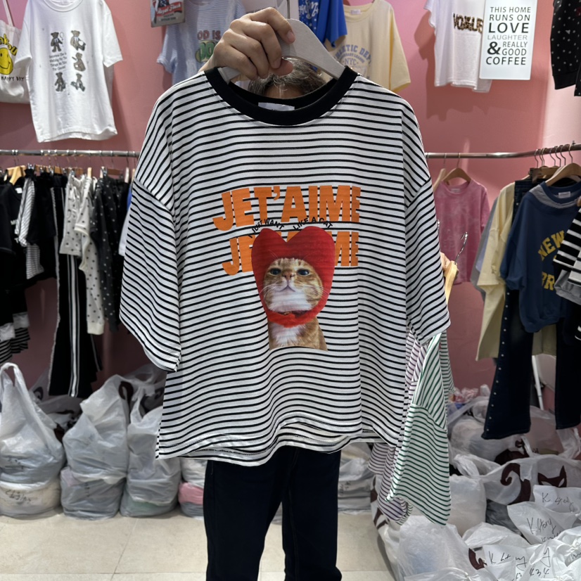 K STORY韓國直郵女士新品時尚26春夏，26夏季休閑推薦T恤K STORYT恤圖色3