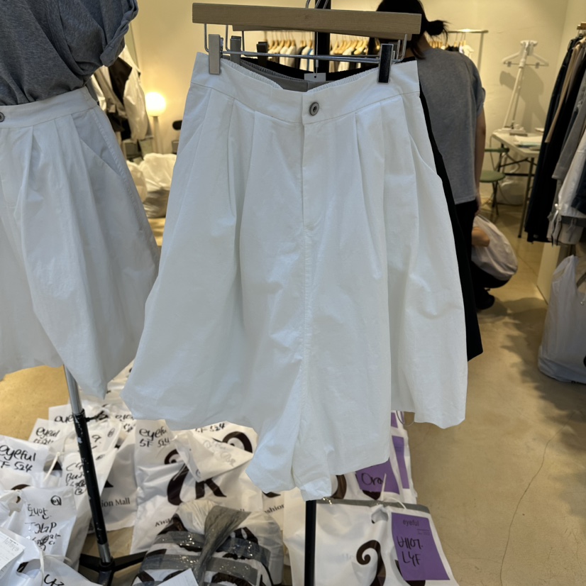EYEFUL-Q韓國直郵實拍女裝新款職業熱賣時尚休閑26春夏，26夏季短褲eyeful短褲圖色1