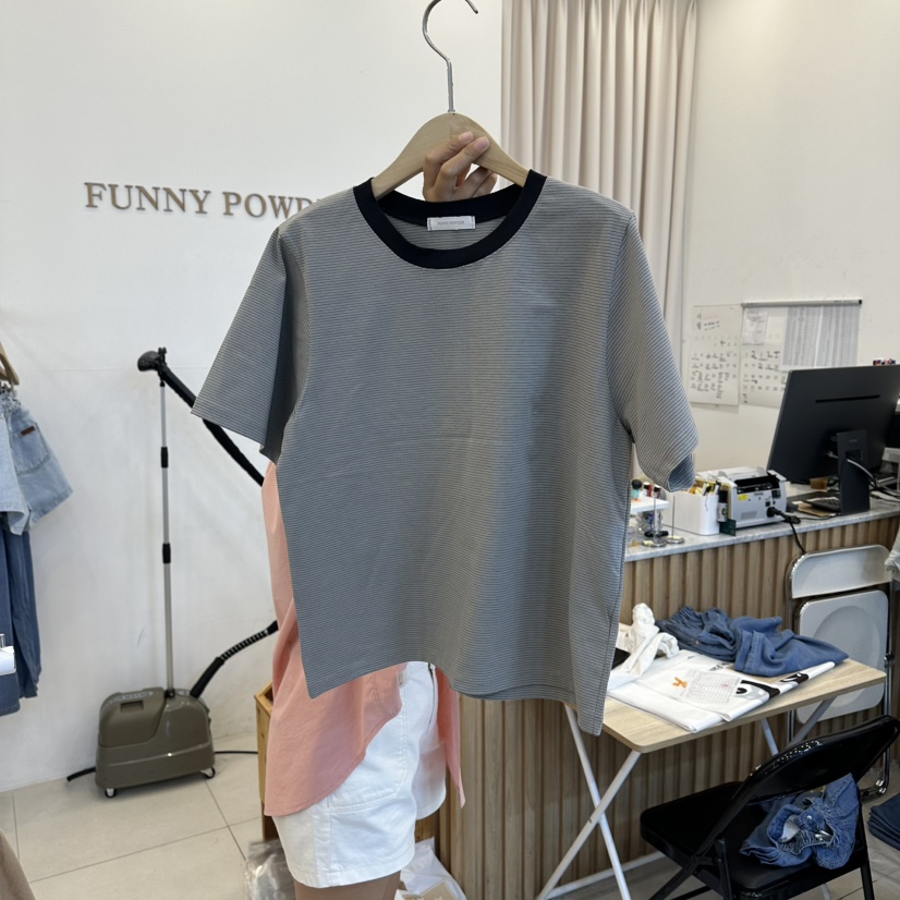 FUNNY POWDER韓國直郵女士新款人氣時尚26春夏真品休閑T恤THE FUNNYT恤圖色4