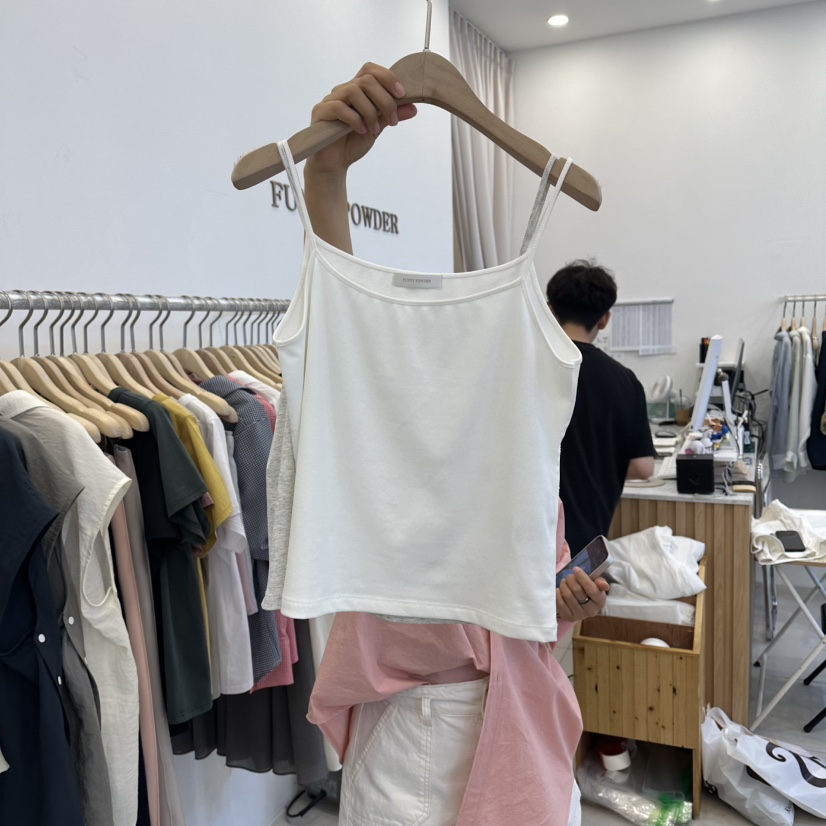 FUNNY POWDER東大門實拍韓國女士新款人氣職業時尚吊帶背心THE FUNNY吊帶/背心圖色1