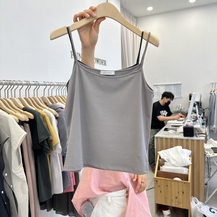 FUNNY POWDER東大門實拍韓國女士新款人氣職業時尚吊帶背心THE FUNNY吊帶/背心圖色5