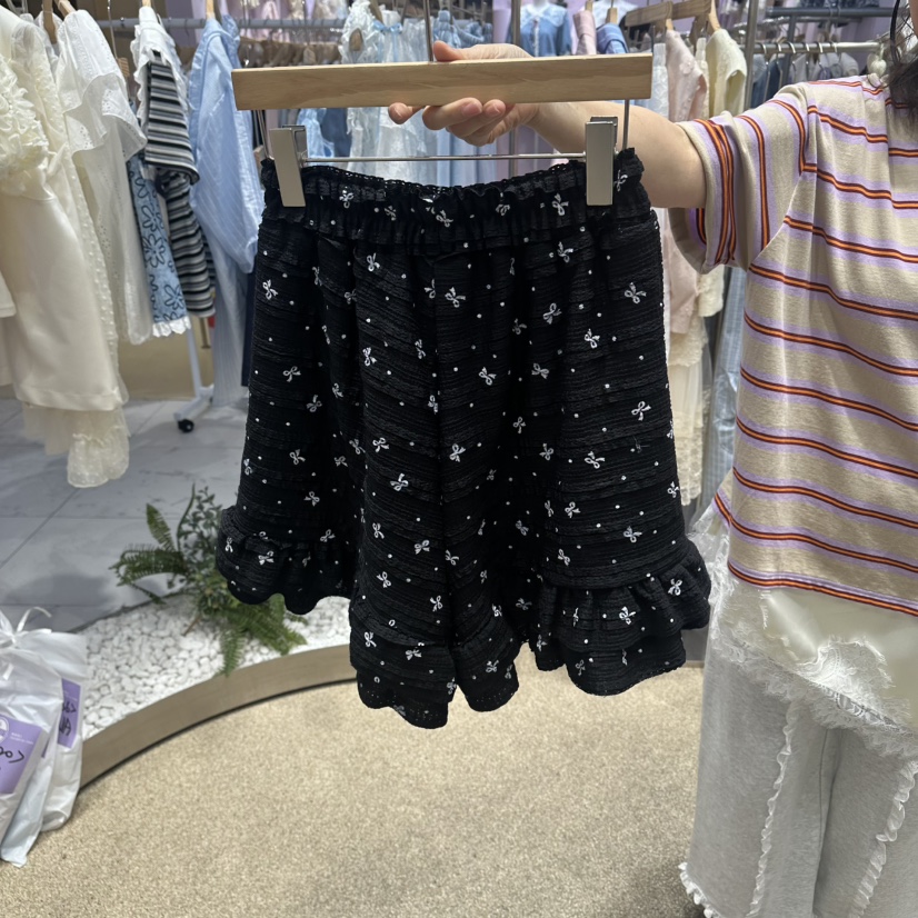 VIRUS韓國直郵實拍女裝新品職業休閑推薦時尚26春夏，26夏季短褲絲帶VIRUS短褲圖色2