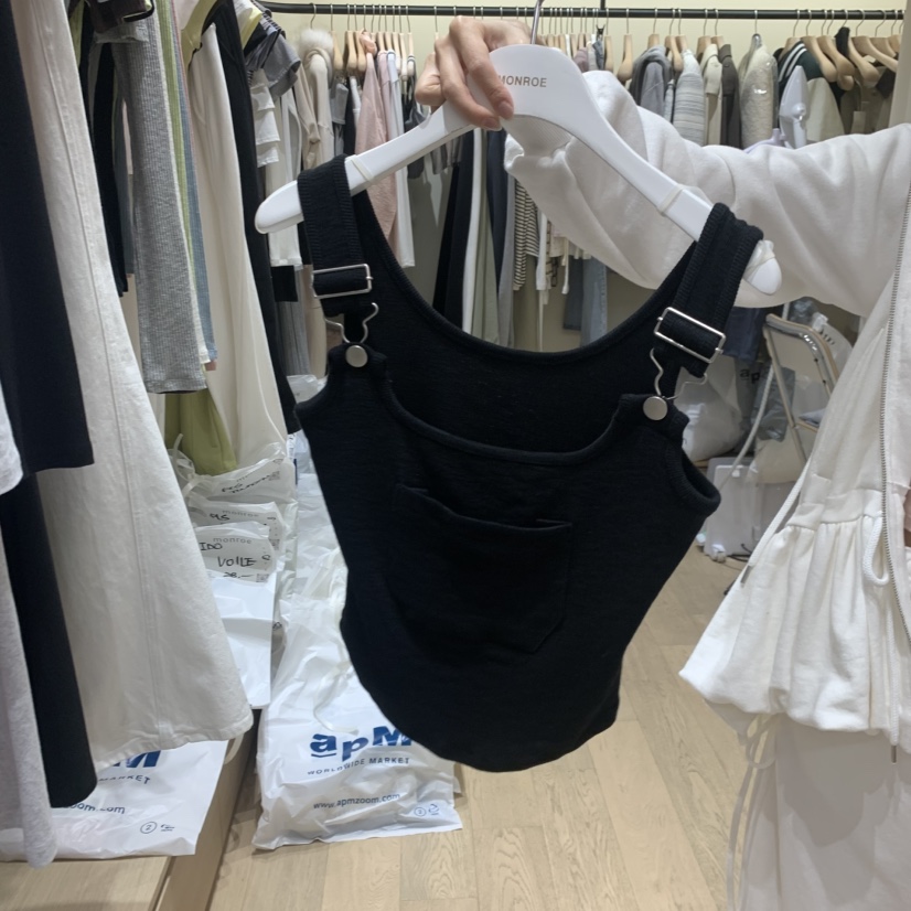 MEMOIRE韓國東大門代購女士新品職業26春夏，26夏季吊帶背心羅紋MEMOIRE吊帶/背心圖色2