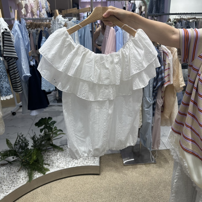 VIRUS東大門實拍韓國女士新品職業26春夏，26夏季襯衫蕾絲衫VIRUS襯衫/蕾絲衫