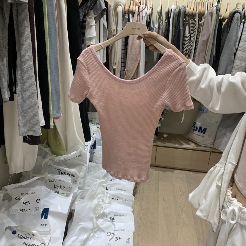 MEMOIRE韓國直郵實拍女裝新款職業休閑熱賣推薦人氣時尚T恤MEMOIRET恤圖色3