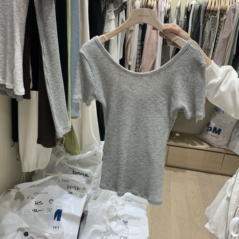 MEMOIRE韓國直郵實拍女裝新款職業休閑熱賣推薦人氣時尚T恤MEMOIRET恤圖色6