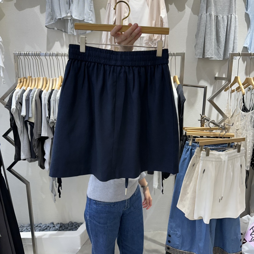 HIPTIQUE東大門實拍韓國女裝新款休閑推薦熱賣人氣短裙亞麻HIPTIQUE短裙