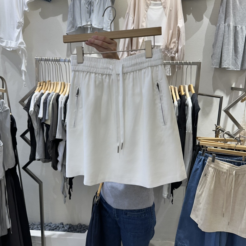 HIPTIQUE東大門實拍韓國女裝新款休閑推薦熱賣人氣短裙亞麻HIPTIQUE短裙圖色1