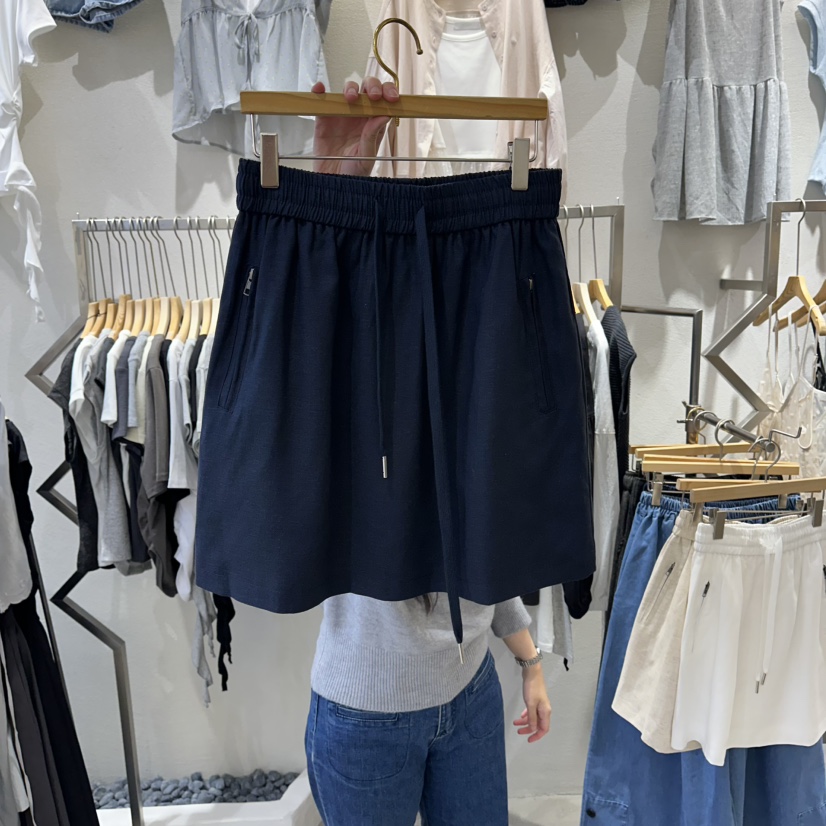 HIPTIQUE東大門實拍韓國女裝新款休閑推薦熱賣人氣短裙亞麻HIPTIQUE短裙圖色3