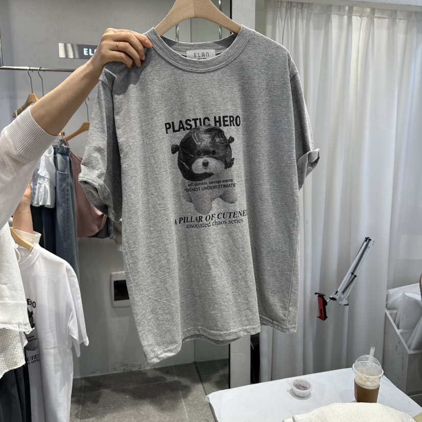 ELAN韓國代購女裝新品推薦26春夏，26夏季熱賣人氣職業T恤ELANT恤圖色2