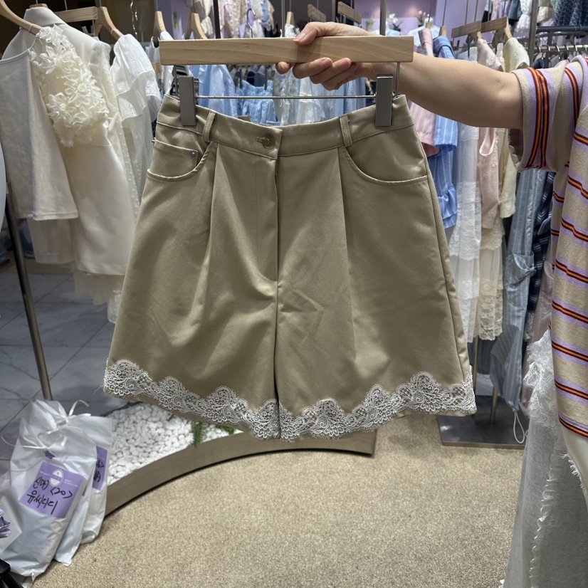 VIRUS韓國直郵實拍女士新款人氣時尚職業休閑熱賣26春夏，26夏季短褲VIRUS短褲圖色1