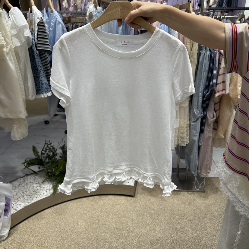 VIRUS韓國直郵女士新款推薦26春夏，26夏季時尚熱賣職業T恤VIRUST恤圖色1