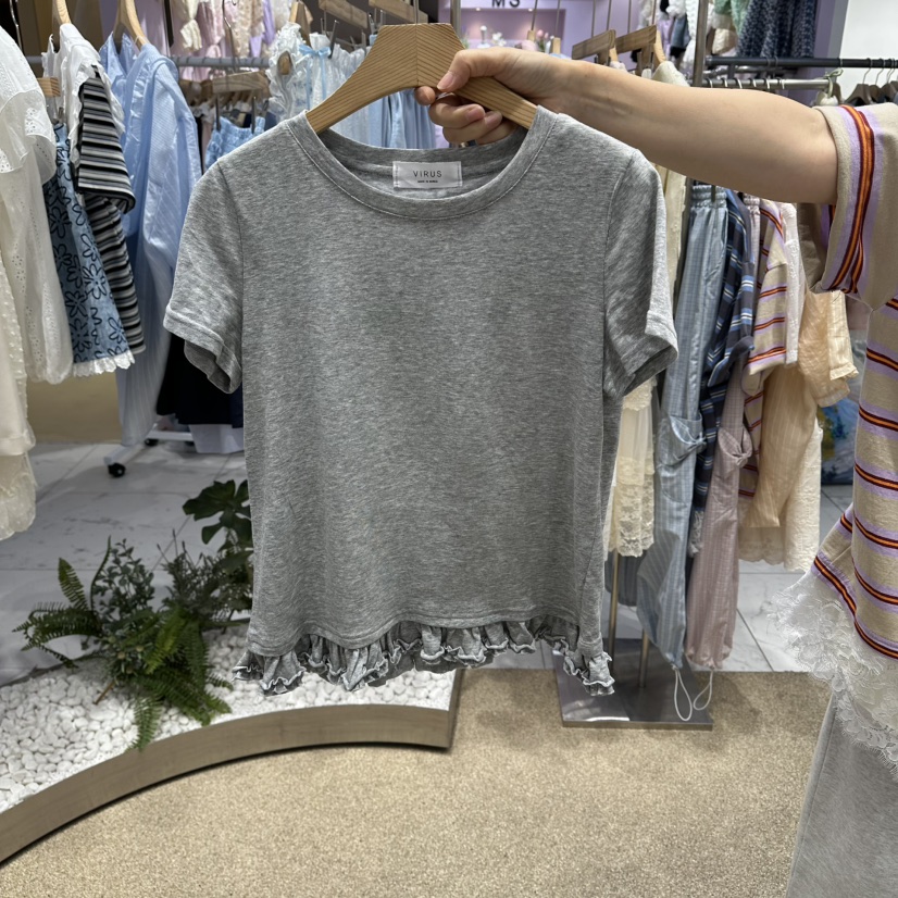 VIRUS韓國直郵女士新款推薦26春夏，26夏季時尚熱賣職業T恤VIRUST恤圖色2