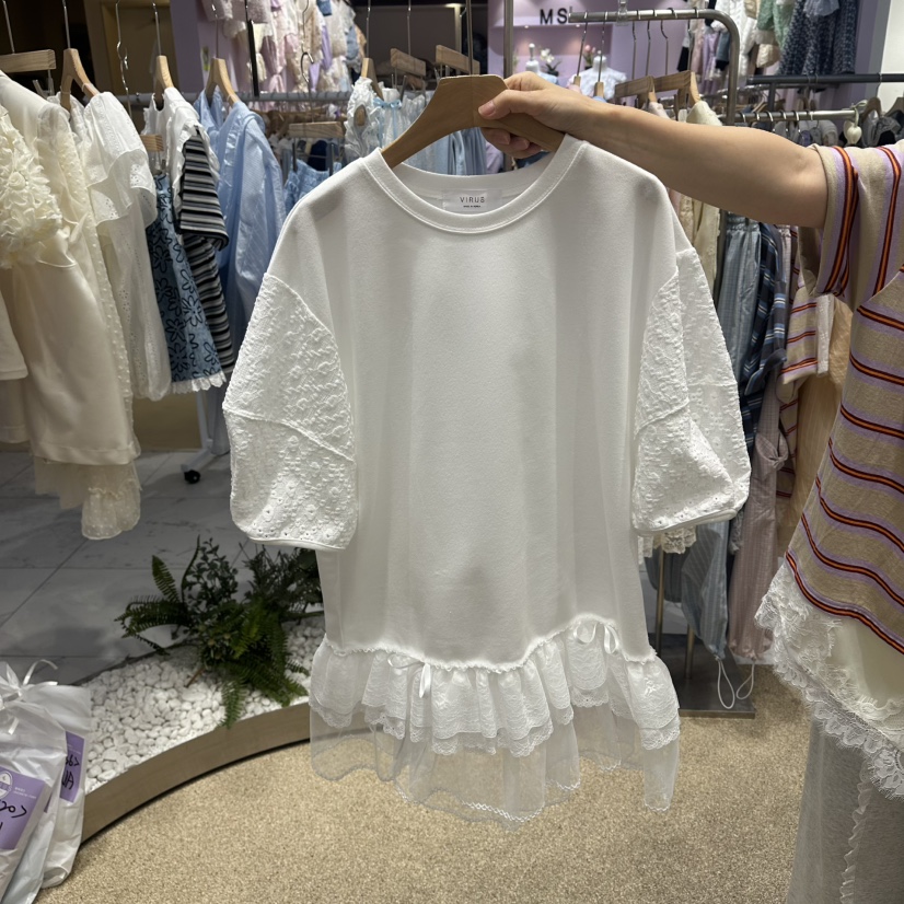 VIRUS東大門代購女士新款時尚真品職業推薦休閑26春夏T恤VIRUST恤圖色1