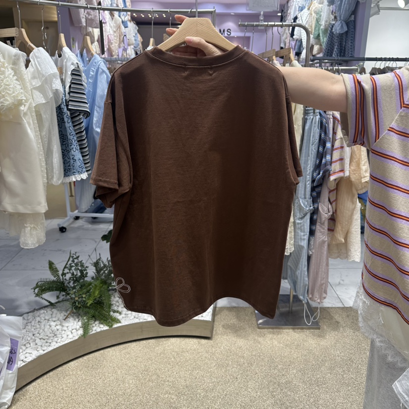 VIRUS韓國代購女裝新款時尚休閑推薦職業人氣26春夏，26夏季T恤絲帶VIRUST恤