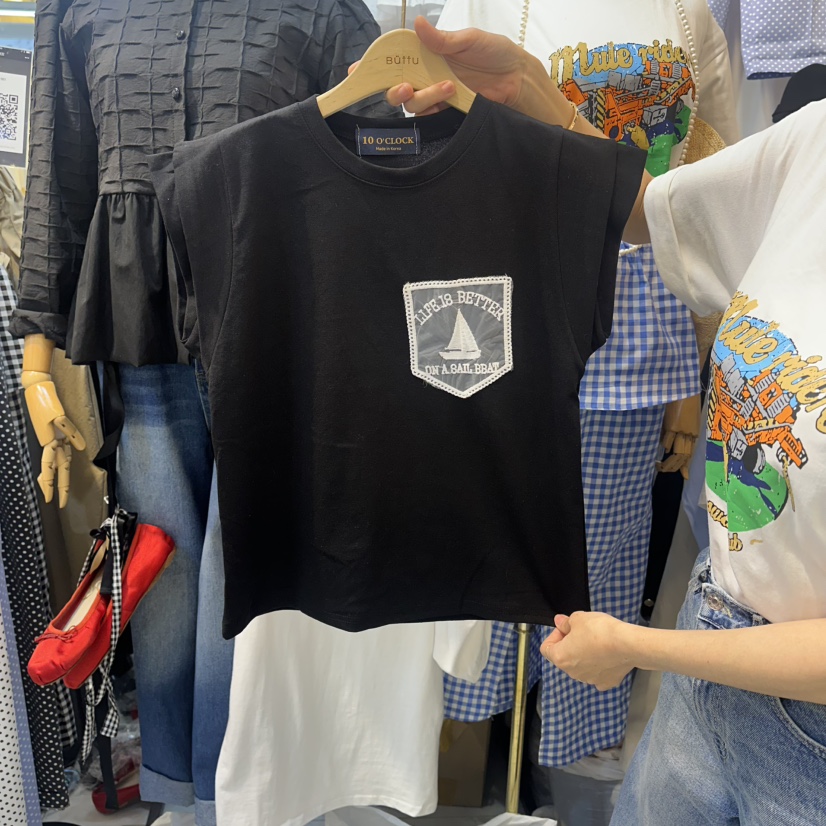 BUTTU/10 OCLOCK韓國直郵實拍女裝新品休閑吊帶背心雙層BUTTU/10 OCLOCK吊帶/背心圖色2