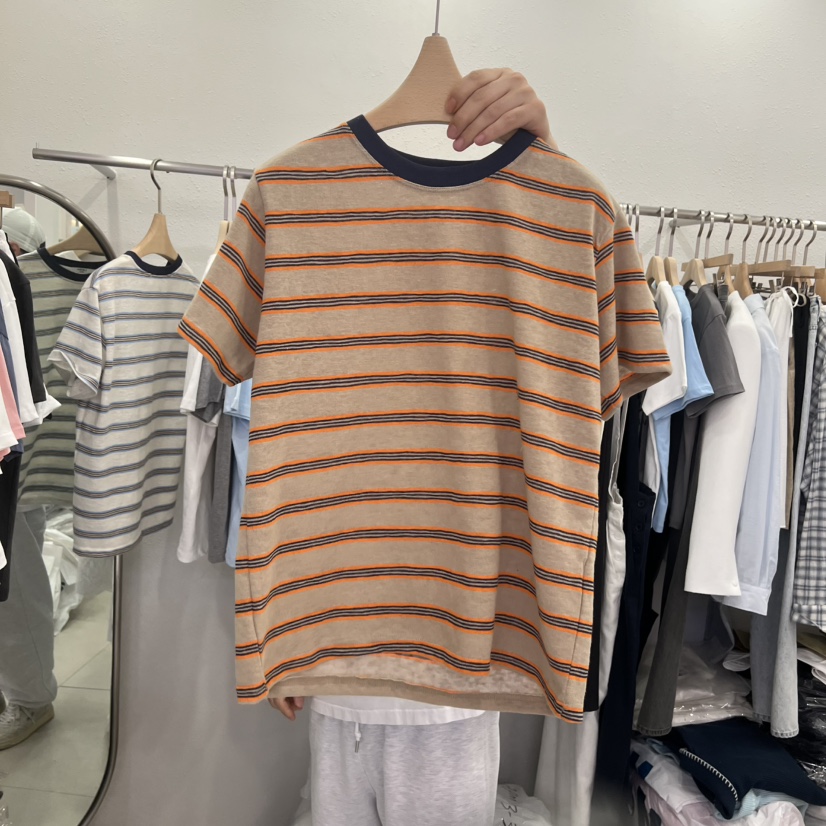 LELEN韓國代購女士新款時尚推薦人氣26春夏，26夏季T恤亞麻LELENT恤圖色2