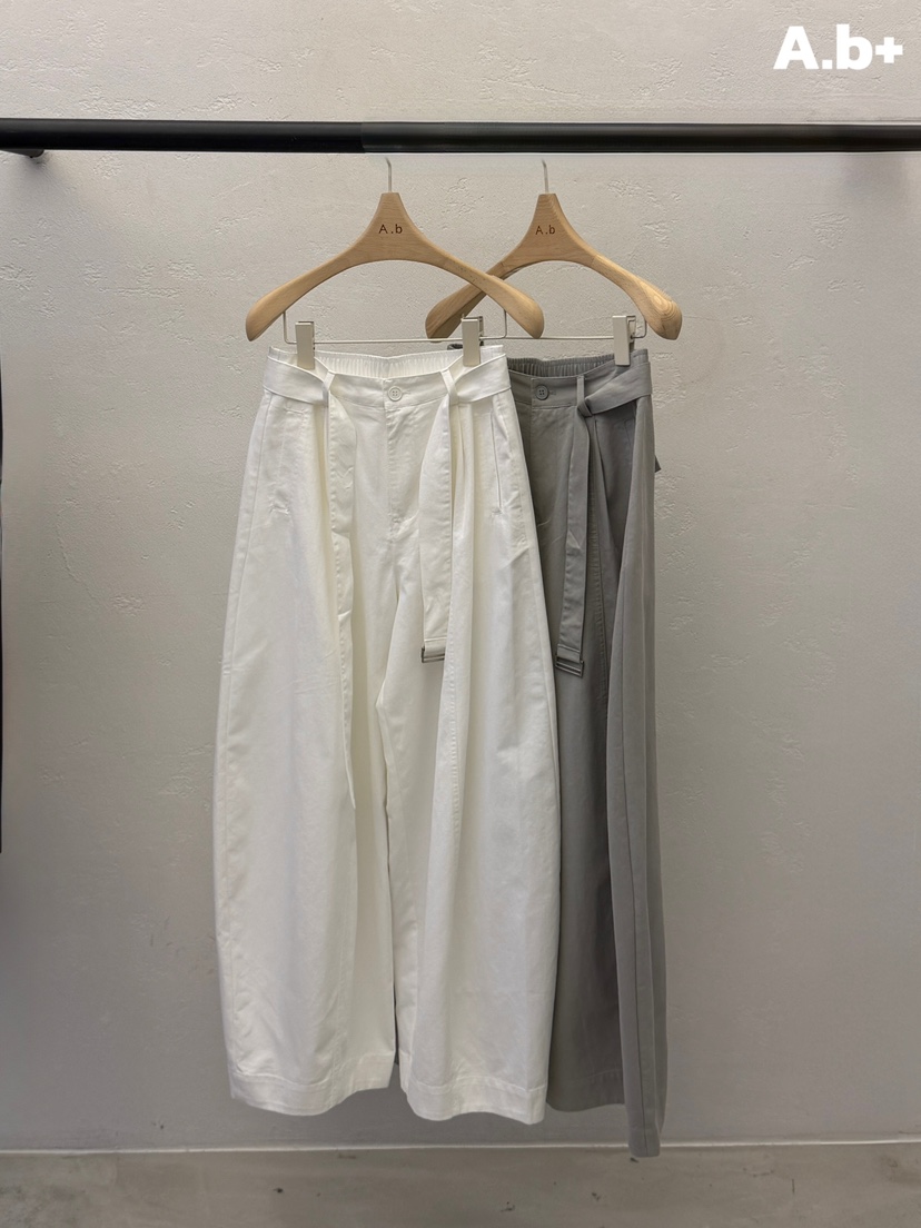 AUTUMN BEIGE PLUS韓國直郵女裝新品人氣26春夏，26夏季休閑褲含腰帶A.b/AUTUMN BEIGE休閑褲