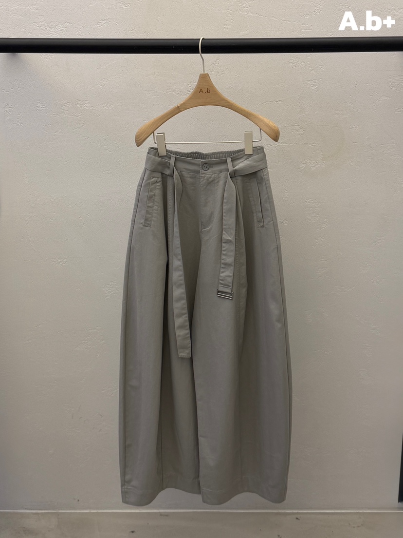 AUTUMN BEIGE PLUS韓國直郵女裝新品人氣26春夏，26夏季休閑褲含腰帶A.b/AUTUMN BEIGE休閑褲圖色2