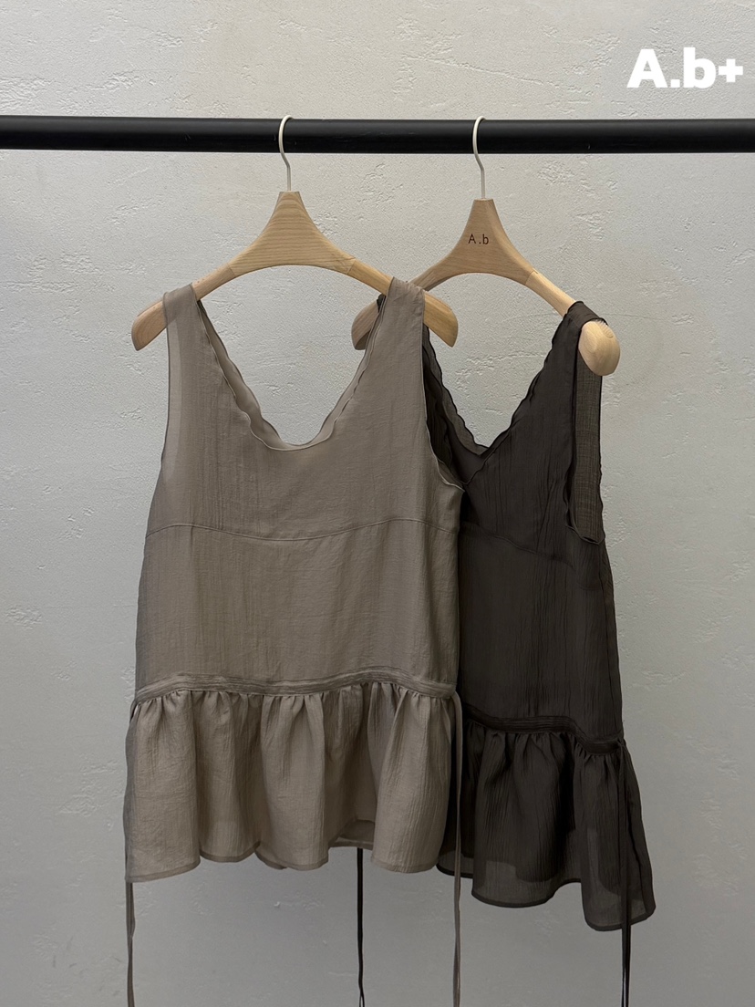 AUTUMN BEIGE PLUS韓國東大門直郵女士新款休閑吊帶背心A.b/AUTUMN BEIGE吊帶/背心