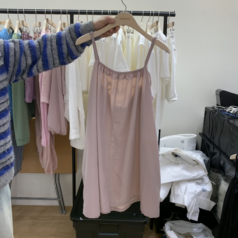 SPAGHETTI韓國直郵實拍女裝新款休閑推薦時尚職業26春夏，26夏季連衣裙spaghetti連衣裙圖色2