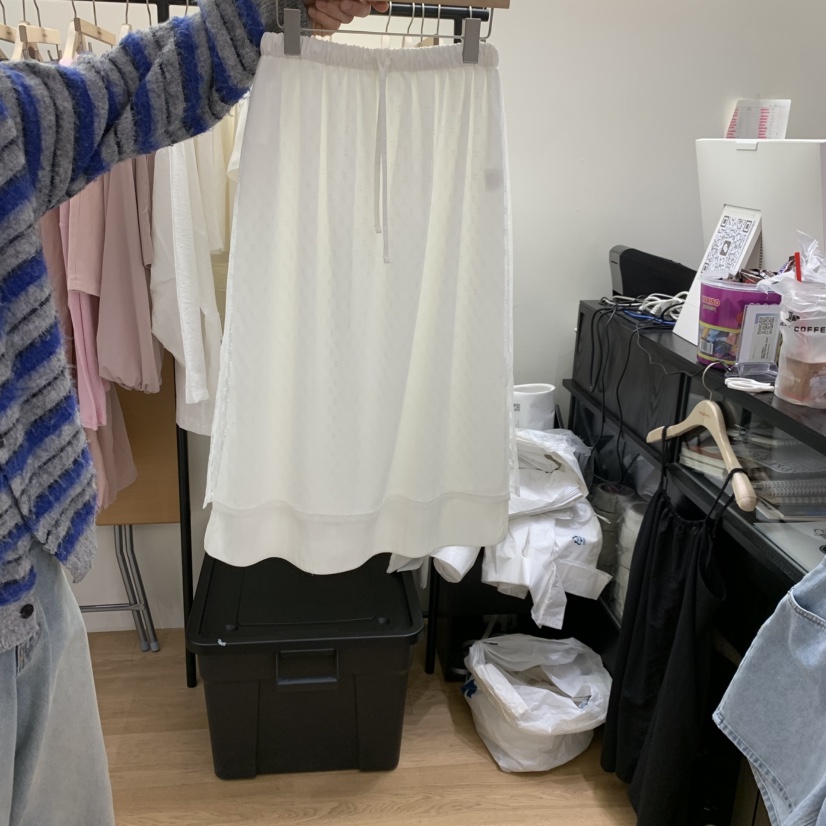 SPAGHETTI韓國東大門直郵女裝新款26春夏，26夏季半身裙中短裙spaghetti半身裙/中短裙圖色1