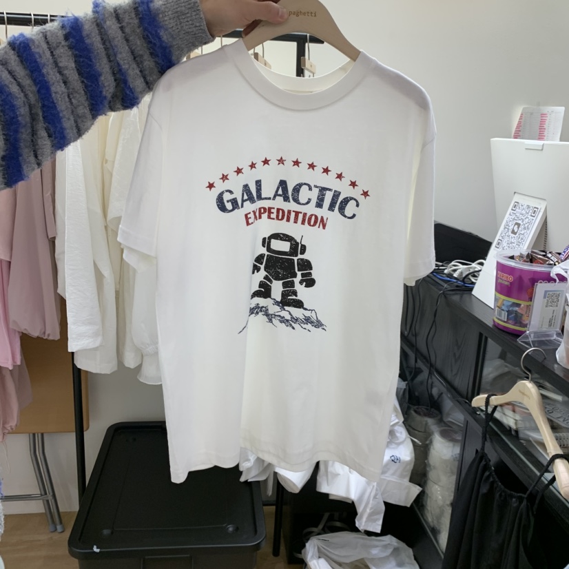 SPAGHETTI韓國東大門代購女士新品26春夏，26夏季人氣T恤spaghettiT恤圖色1