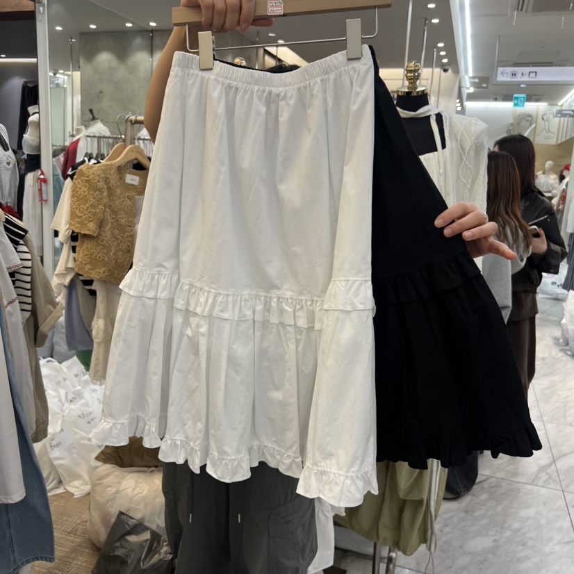 BEEN-A韓國直郵女士新品休閑人氣熱賣職業26春夏，26夏季半身裙中短裙BEEN-A半身裙/中短裙圖色1