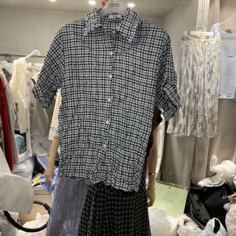 LOGROAD韓國東大門代購女裝新品人氣推薦時尚26春夏，26夏季襯衫蕾絲衫LOG ROAD襯衫/蕾絲衫圖色3